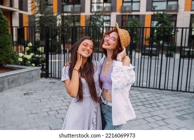 Two Girlfriends Having Fun And Fooling Around