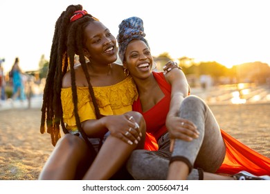 Two girlfriends having fun outdoors
 - Shutterstock ID 2005604714