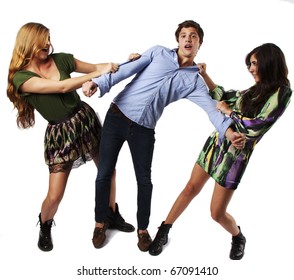Two Girls fighting over a guy