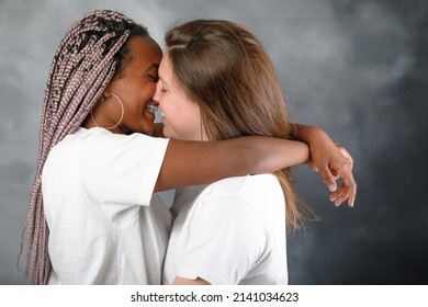 Two girls kissing. Lgbt couple. - Powered by Shutterstock