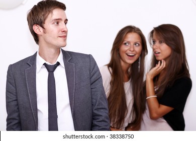 Two girls and one young man