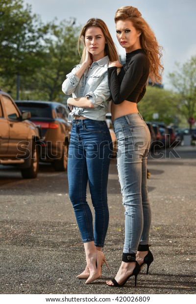 sexy girls wearing jeans