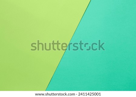 two green color paper background