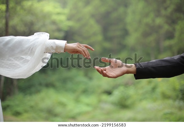 Two Hands Grabbing Each Other Stock Photo 2199156583 | Shutterstock