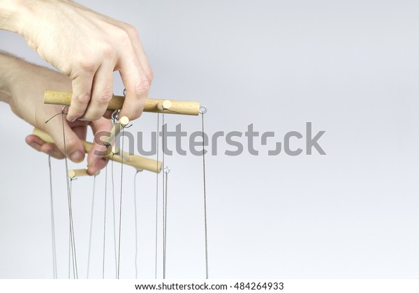 Two Hands Managing Threads Puppet Stock Photo 484264933 | Shutterstock