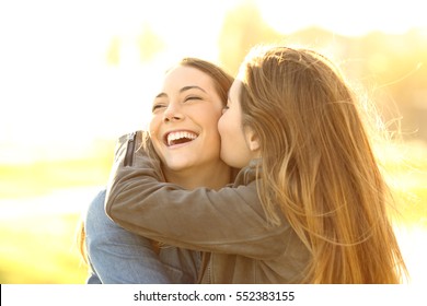 78,706 Friends kissing Images, Stock Photos & Vectors | Shutterstock