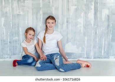 little girl in skinny jeans