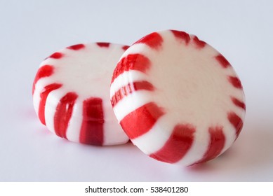 Two Hard Peppermint Candy Discs