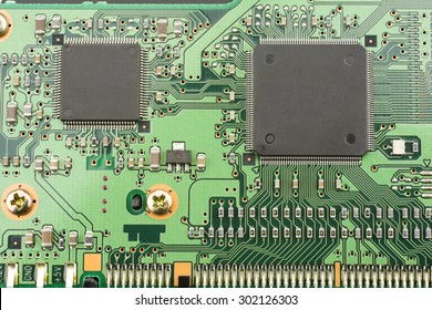 Two IC mounted on the substrate board of computer