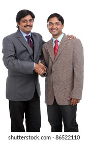 Two Indian Business People Shaking Hands