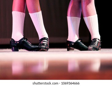 Two Irish Dancers in Hard Shoes