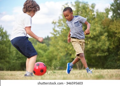 2 Kids Playing Soccer Stock Photos Images Photography Shutterstock