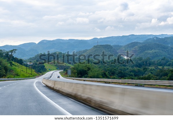 Two Lane Street Double Lane Road Stock Photo 1351571699 | Shutterstock