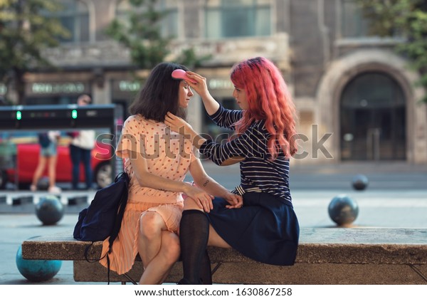 Redhead Lesbian Kiss