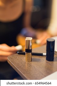 Two lipstick on the table