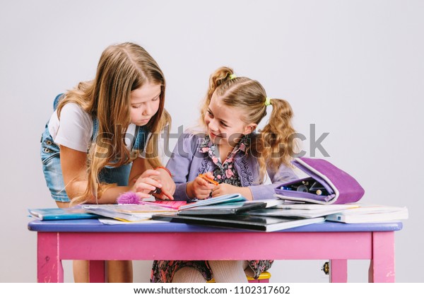 little girls white desk