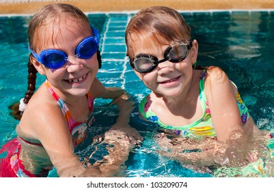 Two Little Girls Playing Pool Stock Photo 103209074 | Shutterstock