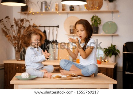 Similar – Image, Stock Photo cookie baker (2) Cookie