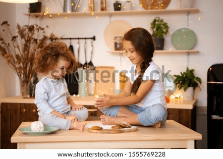 Similar – Image, Stock Photo cookie baker (2) Cookie