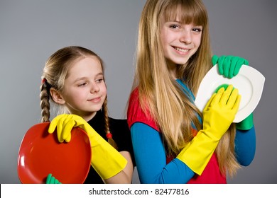 Child Rubber Gloves Images, Stock 