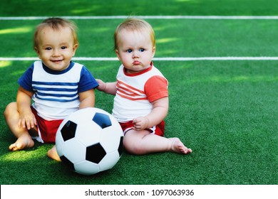 4,725 Two Children Playing Football Images, Stock Photos & Vectors ...