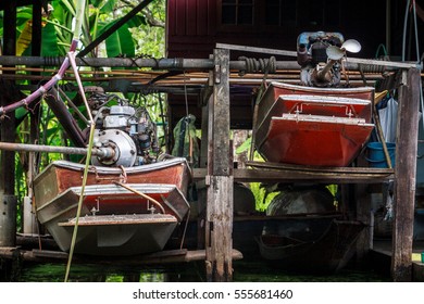 little town wooden garage