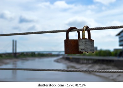 Two locks on a bridge