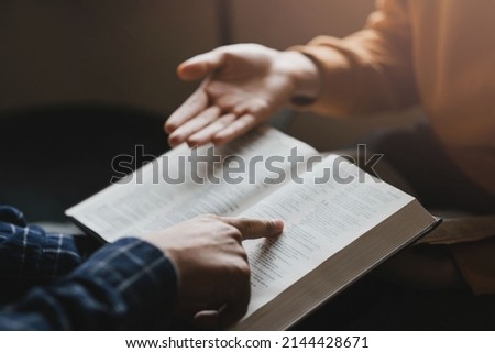 two lovers studying the bible It is God's love for Christians.