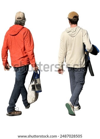Similar – Image, Stock Photo Pedestrians walk on the right and cars drive on the left at the crosswalk