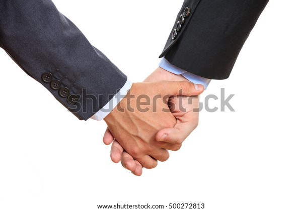 Two Men Holding Hands Stock Photo 500272813 | Shutterstock