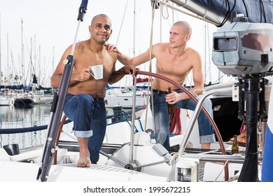 Two Men Naked Torso Relaxing On Stock Photo Shutterstock