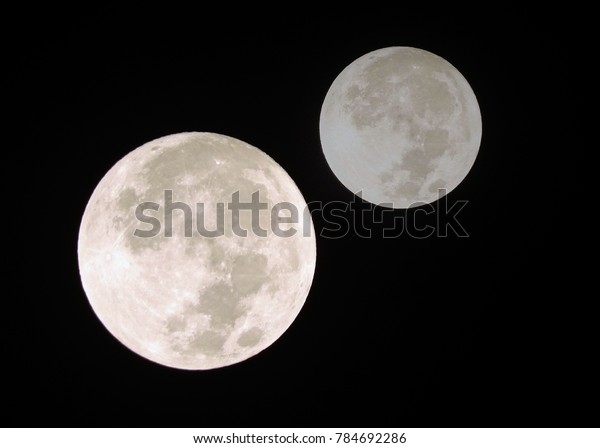 Two moon in the dark\
night