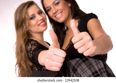 nice girls thumbs Nice girls thumbs