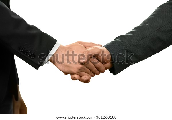 Two Officials Shake Hands Power Diplomacy Stock Photo (Edit Now) 381268180