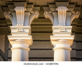 Two Old Columns - Close-up