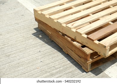 Two old pallets on the floor