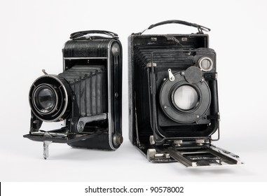Two Old Vintage Camera