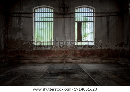 two old windows in a deserted place