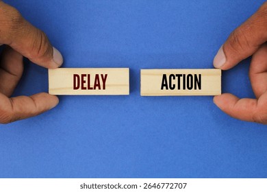 Two optional words are DELAY or ACTION. DELAY
