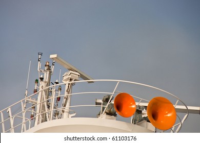 Two Orange Air Horns On Tower Stock Photo 61103176 | Shutterstock