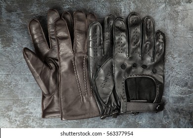 Two Pairs Of Leather Gloves