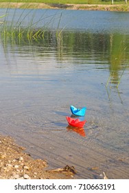 Two paper boats