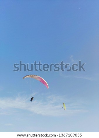 Similar – Image, Stock Photo high achiever Kitesurfing