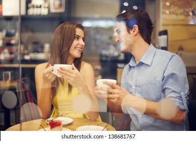 Two people in cafe enjoying the time spending with each other - Powered by Shutterstock