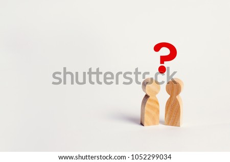 two people are looking for an answer to a question, consultation, discussion, discussion. family psychotherapy, question between people