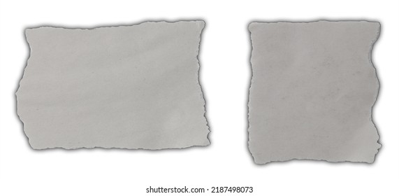 Two Pieces Of Torn Paper 