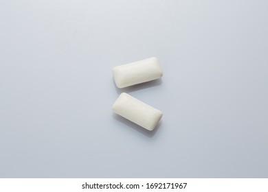 Two Pieces Of White Xylitol Gum