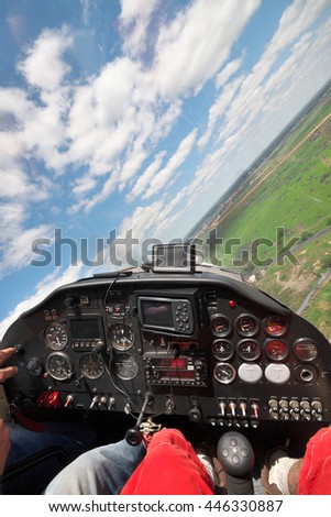 Similar – glider takeoff Cockpit