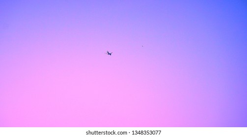 Two planes in the vanilla sky