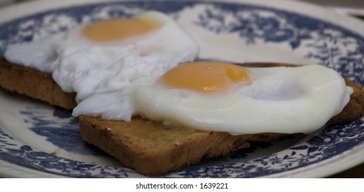 Two poached eggs